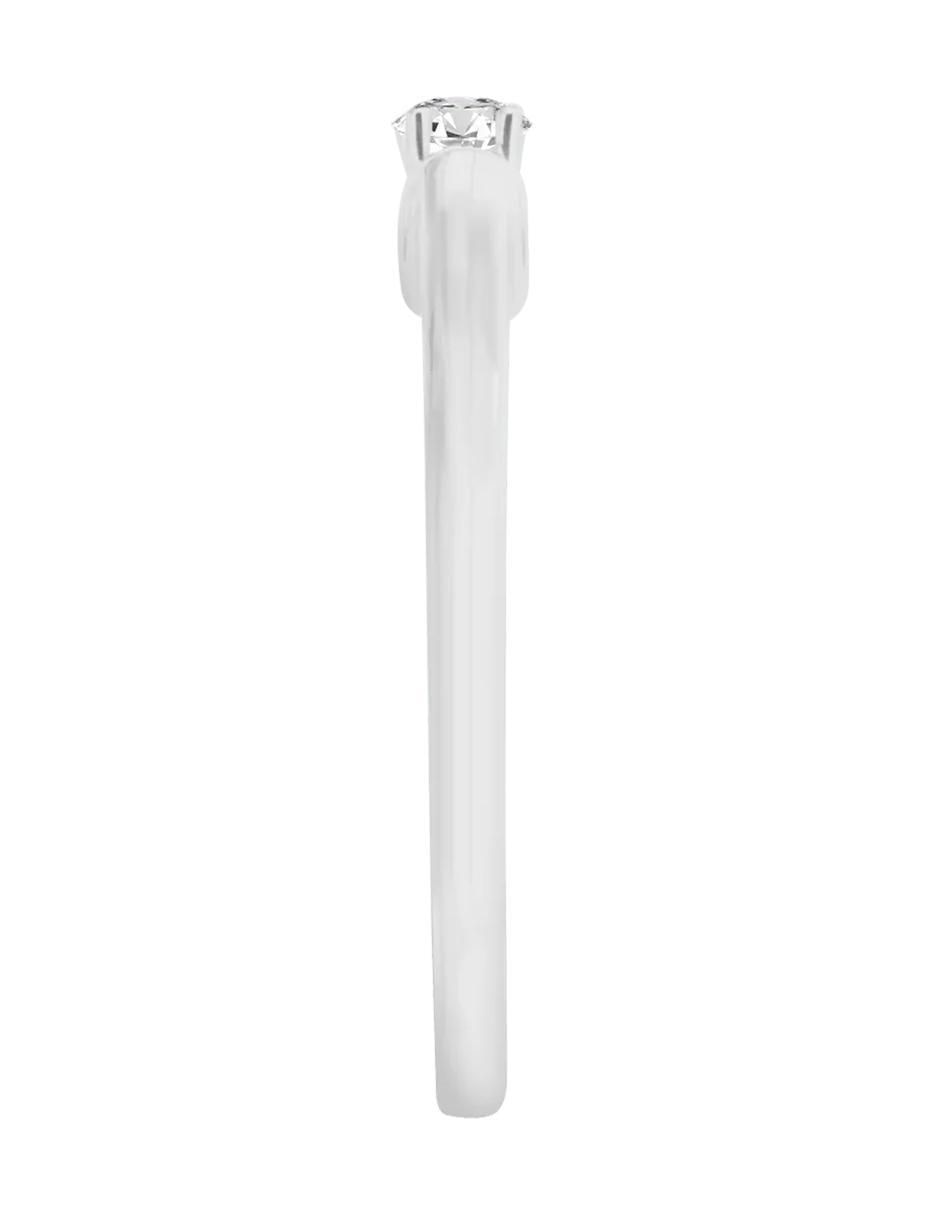 Solitario de oro 14 k Yessy diamante 4