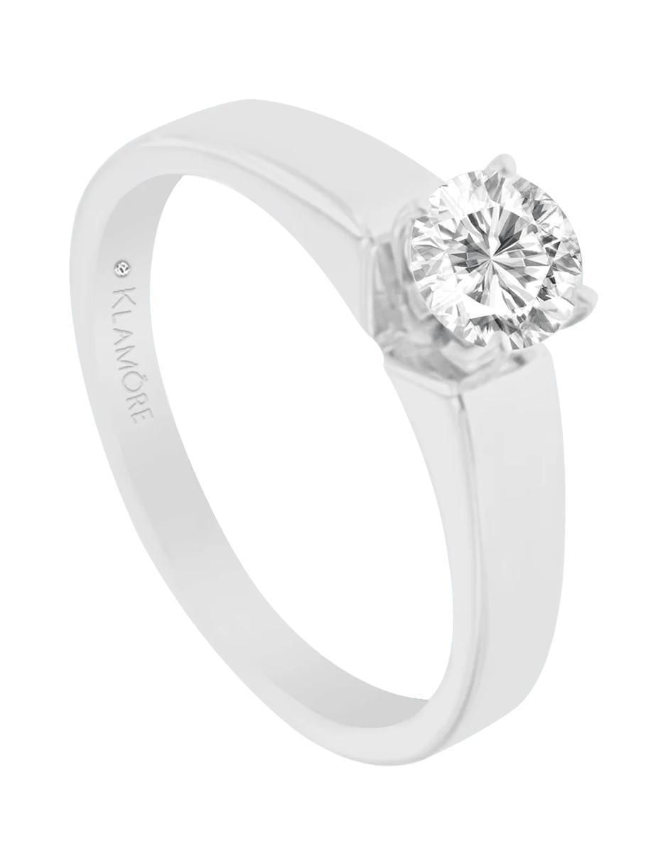 Solitario de oro 14 k Margot diamante 3