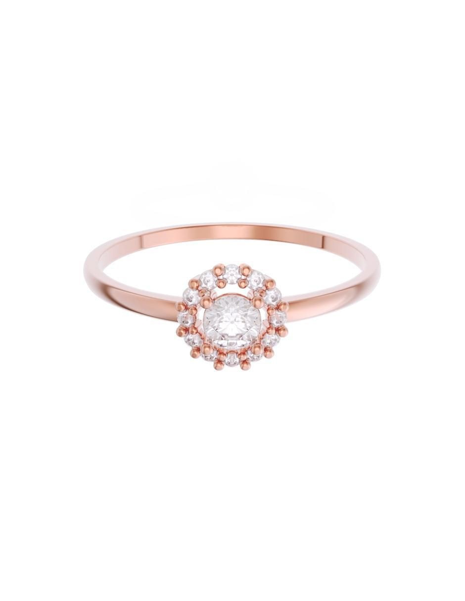 Anillo de compromiso de oro 14 k zirconia Anillo de compromiso de oro 14 k zirconia