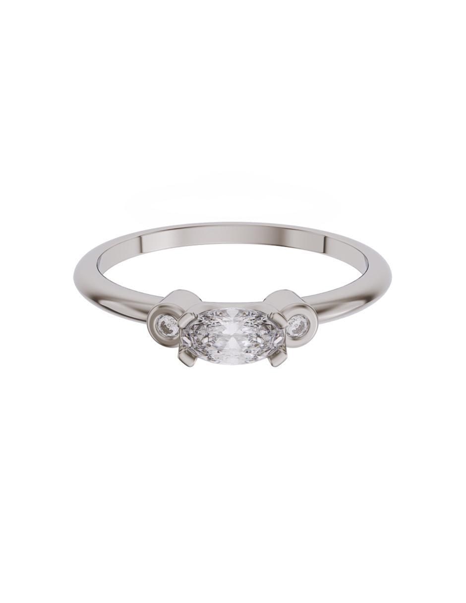 Anillo de compromiso de oro 14 k zirconia Anillo de compromiso de oro 14 k zirconia
