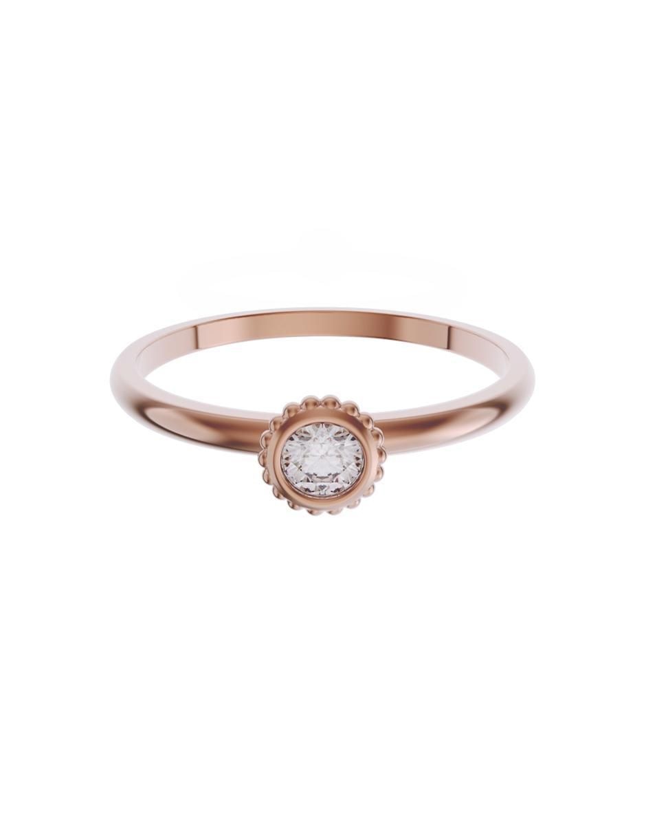 Anillo de compromiso de oro 10 k Promesa zirconia Anillo de compromiso de oro 10 k Promesa zirconia