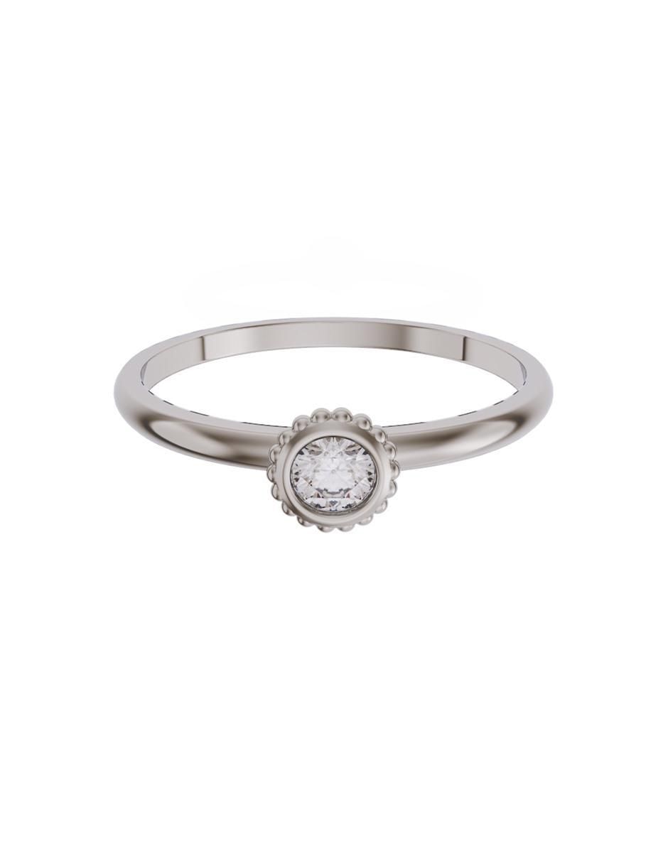 Anillo de compromiso de oro 14 k Promesa zirconia Anillo de compromiso de oro 14 k Promesa zirconia