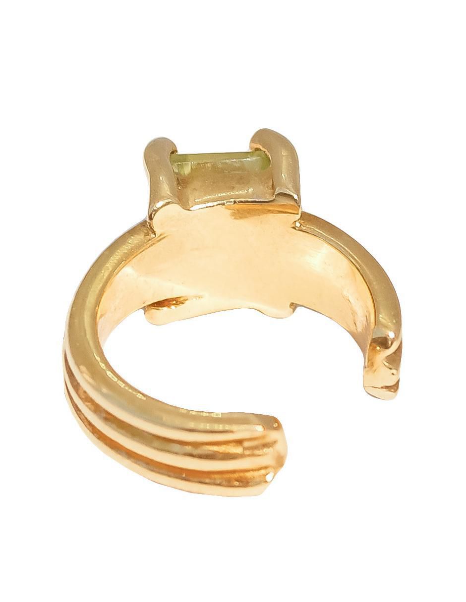 Aretes cuadrados de plata P 925 con acabado baño de oro zirconia 3