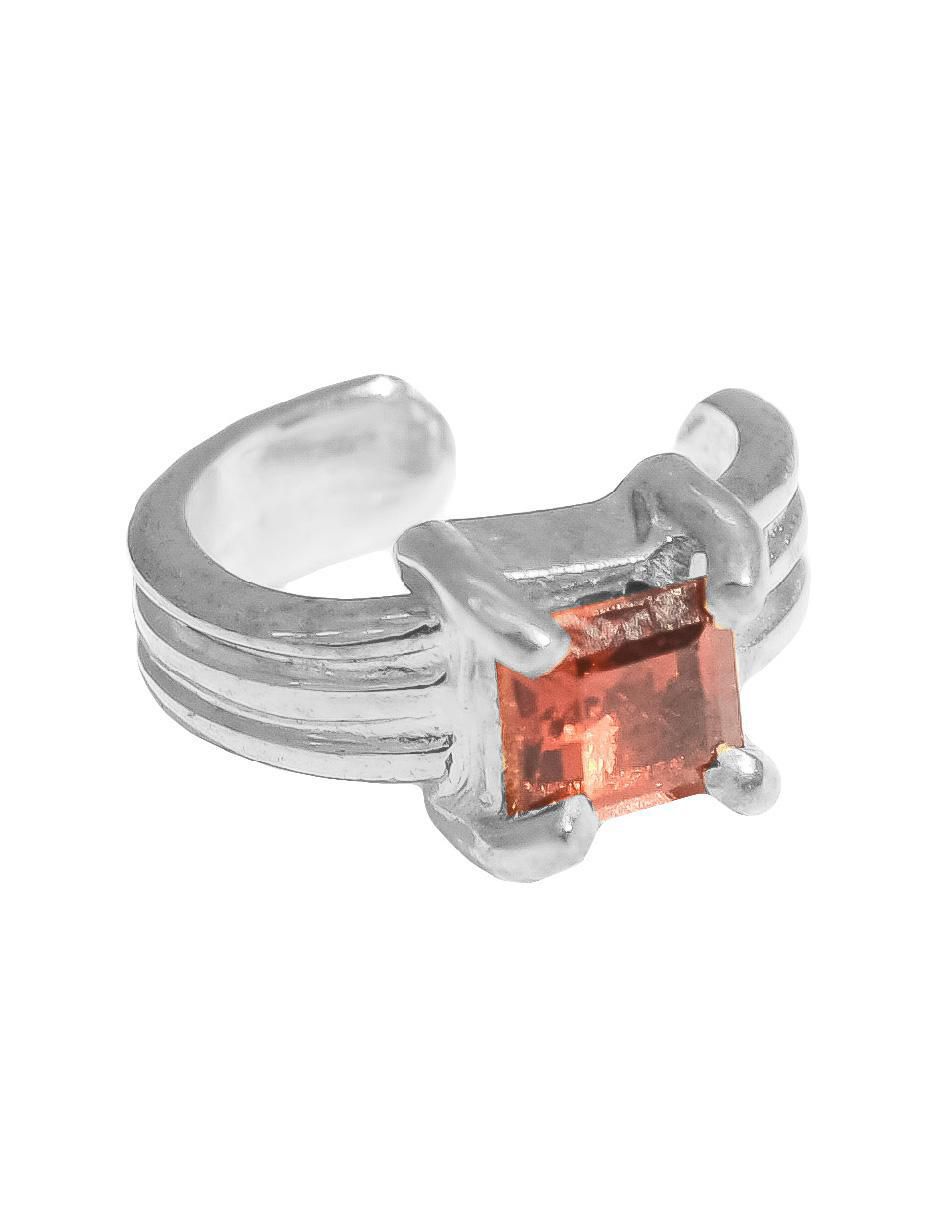 Ear cuff "de (si aplica)" cuadrada no aplica teresa díaz joyería mexicana sin familia o colección "de" plata p 925 "con acabado" mate zirconia