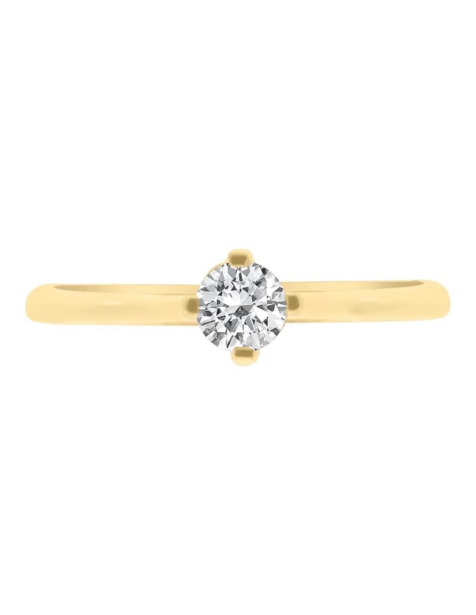 Anillo de compromiso de oro 14 k Karat diamante