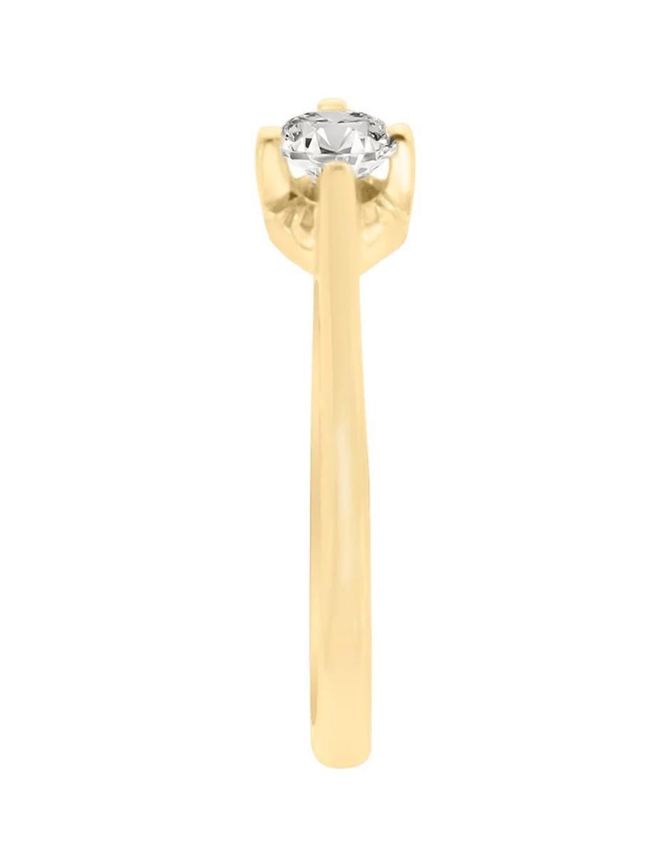 Anillo de compromiso de oro 14 K Klamore Karat diamante