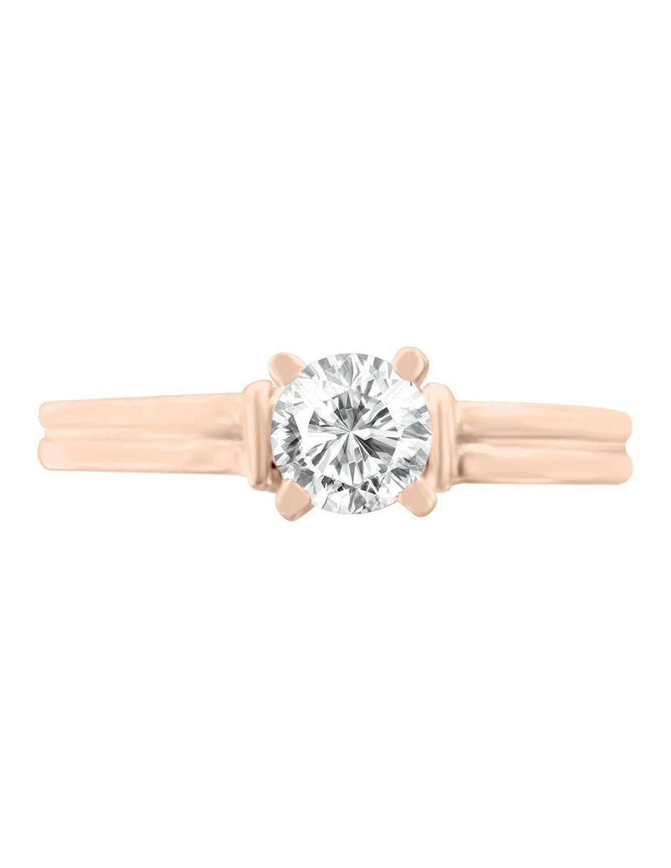 Anillo de compromiso de oro 14 k Jacoba diamante Anillo de compromiso de oro 14 k Jacoba diamante