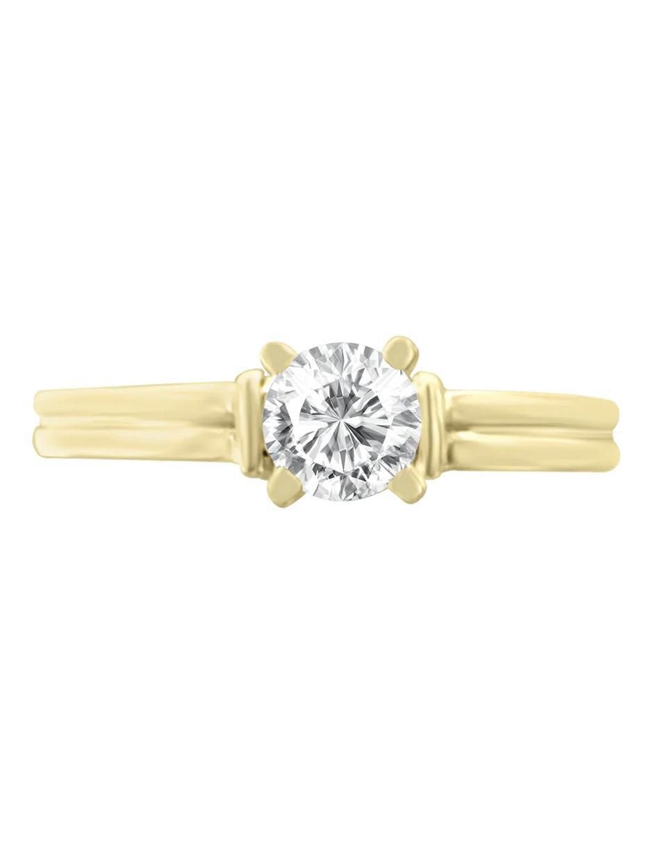 Anillo de compromiso de oro 14 k Jacoba diamante Anillo de compromiso de oro 14 k Jacoba diamante