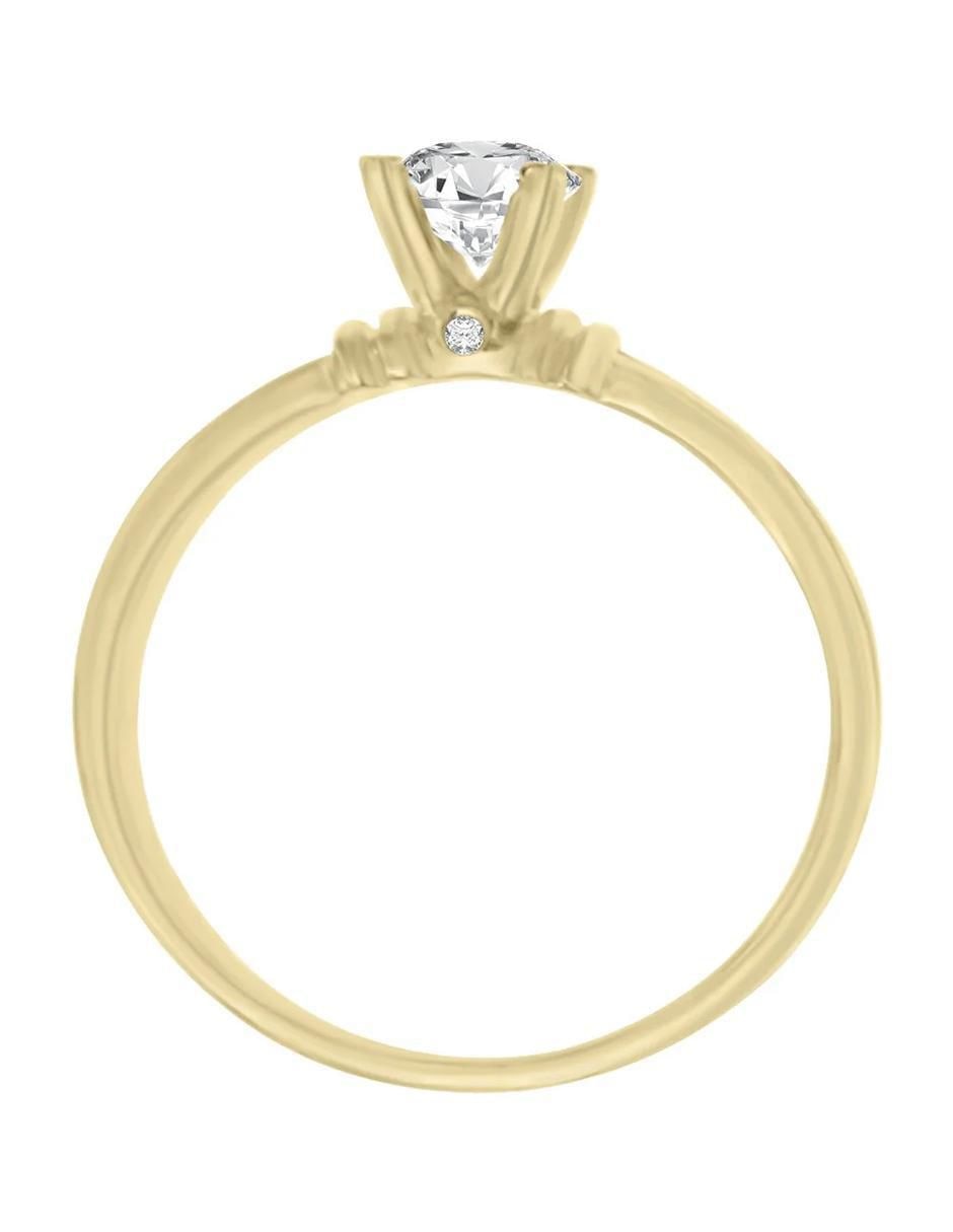 Anillo de compromiso de oro 14 K Klamore Jacoba diamante