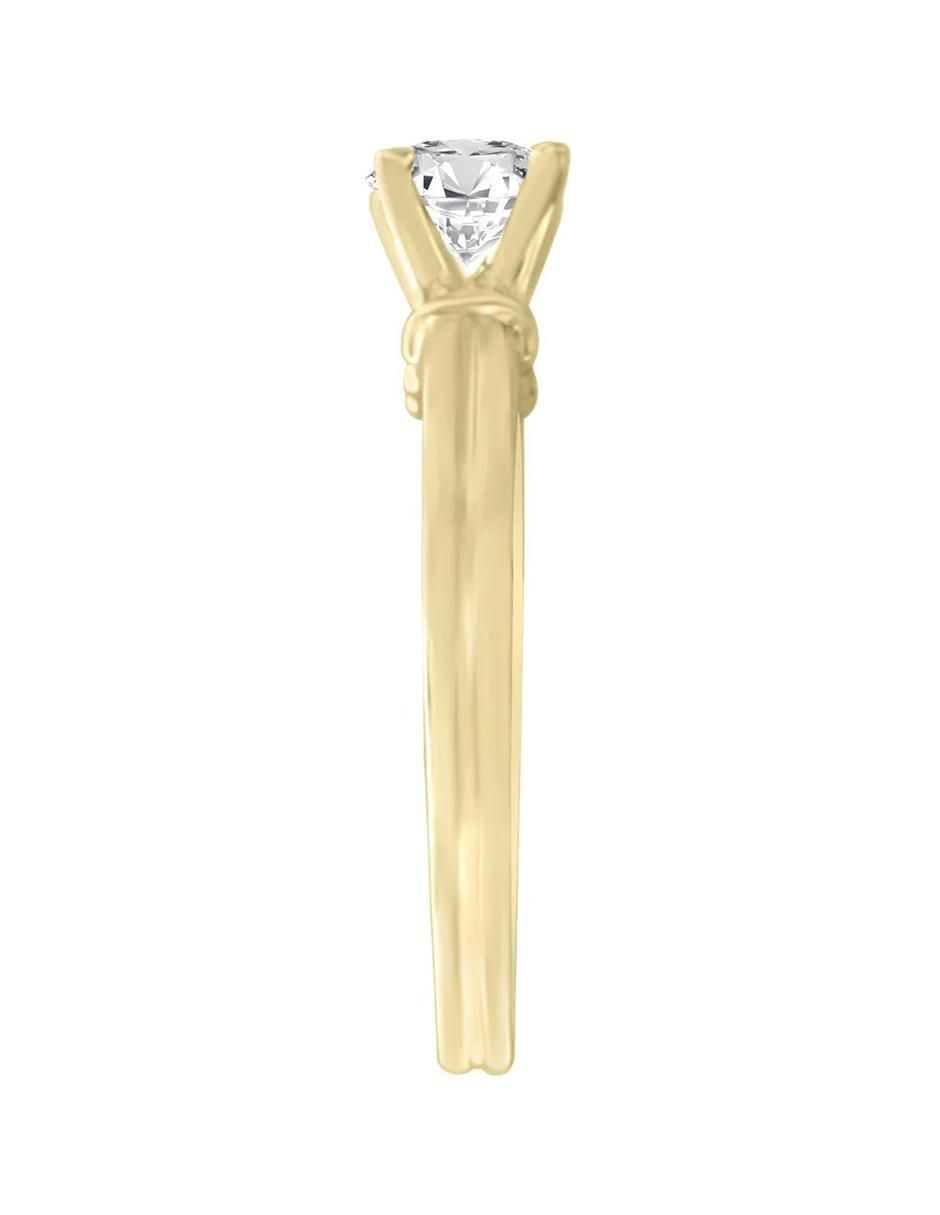 Anillo de compromiso de oro 14 K Klamore Jacoba diamante