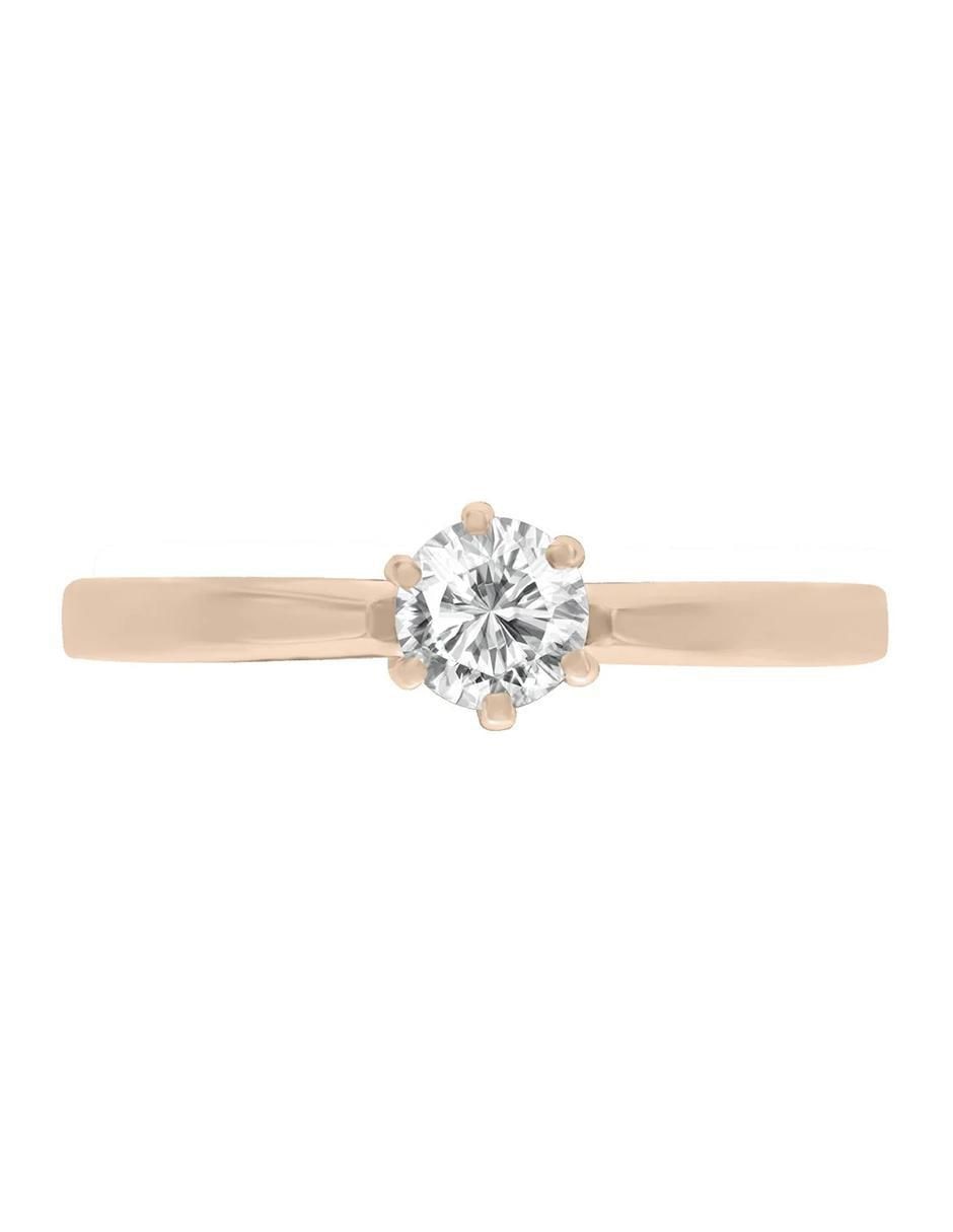 Anillo de compromiso de oro 14 k Elsi diamante Anillo de compromiso de oro 14 k Elsi diamante