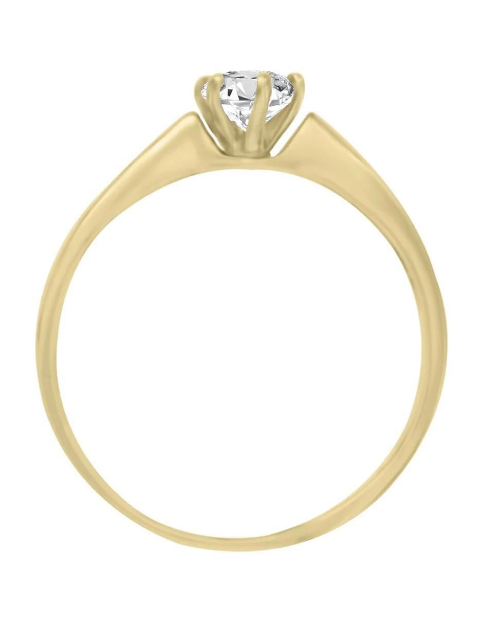 Anillo de compromiso de oro 14 K Klamore Elsi diamante