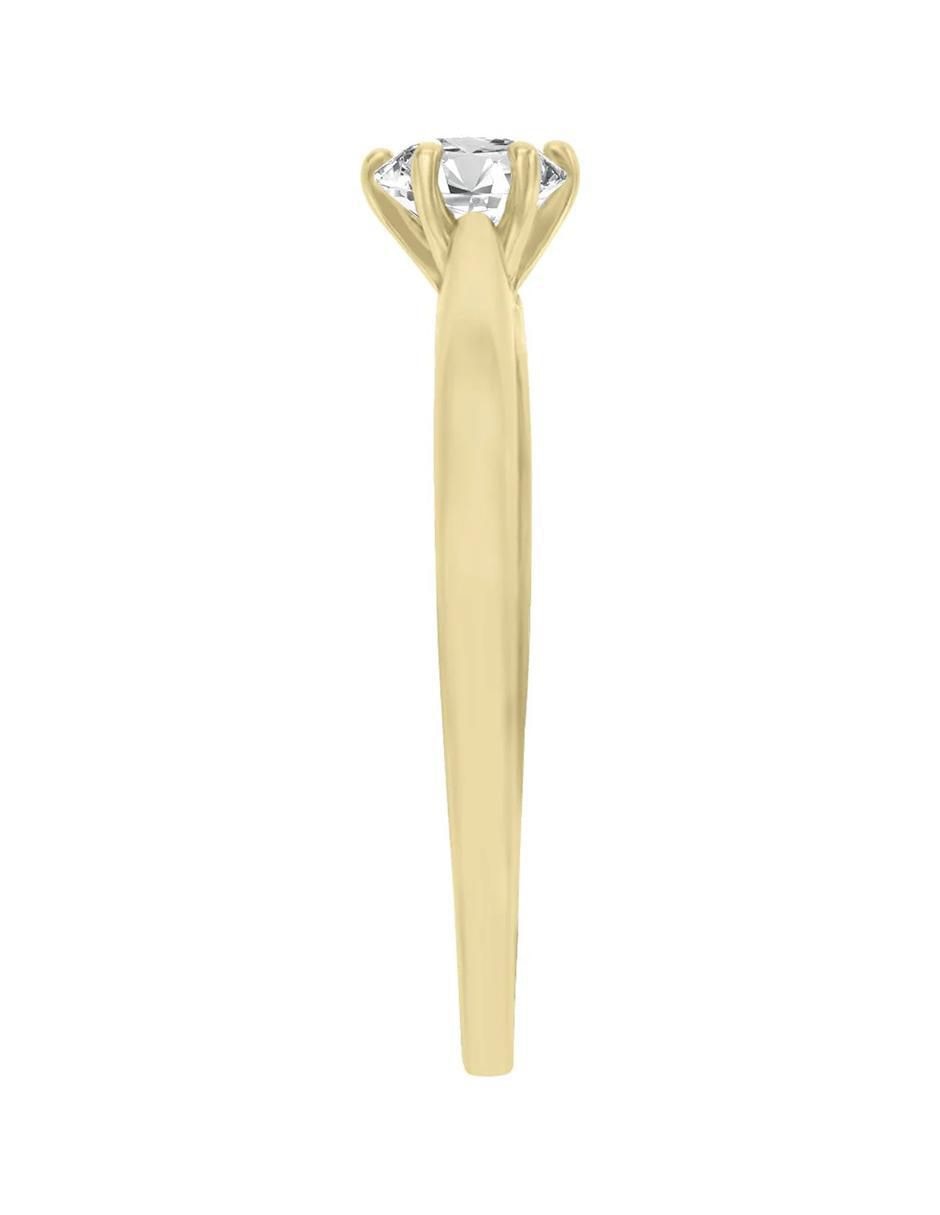 Anillo de compromiso de oro 14 K Klamore Elsi diamante