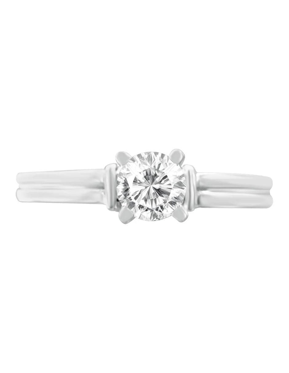 Anillo de compromiso de oro 14 k Jacoba diamante Anillo de compromiso de oro 14 k Jacoba diamante