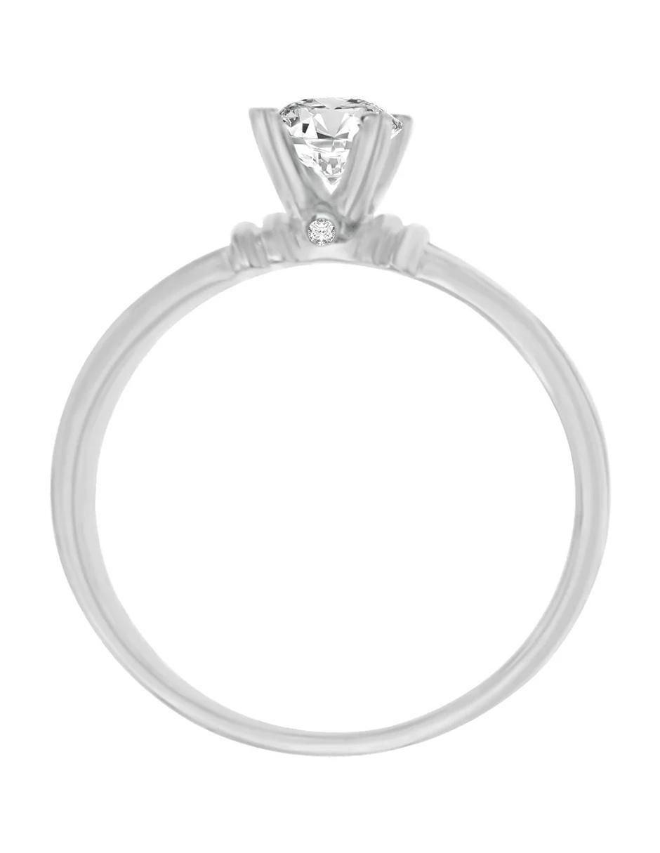 Anillo de compromiso de oro 14 k Jacoba diamante 2