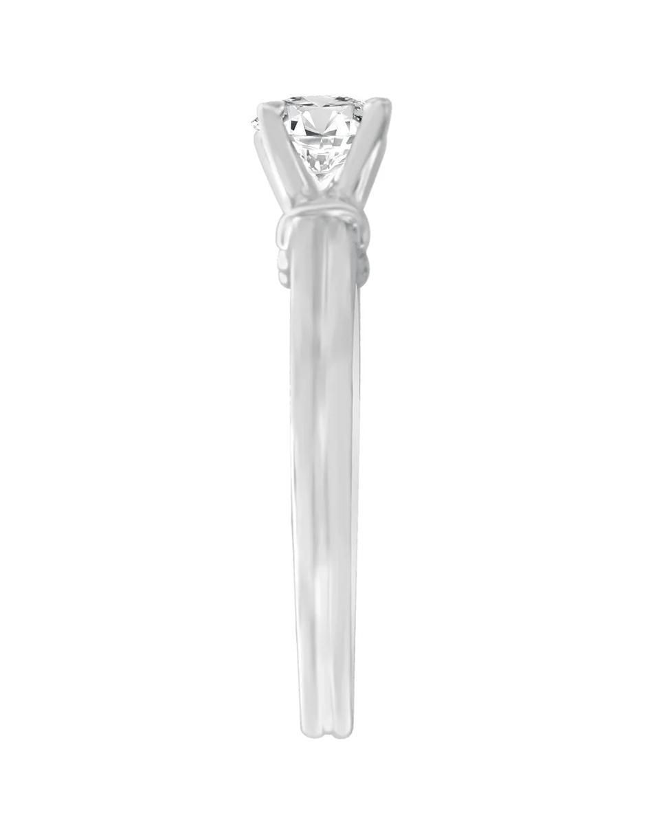 Anillo de compromiso de oro 14 k Jacoba diamante 4