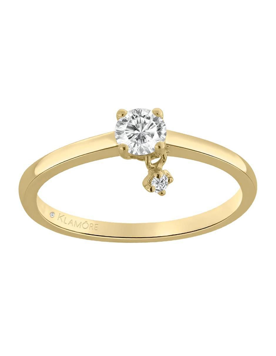 Anillo de compromiso de oro 14 k Dysis diamante Anillo de compromiso de oro 14 k Dysis diamante