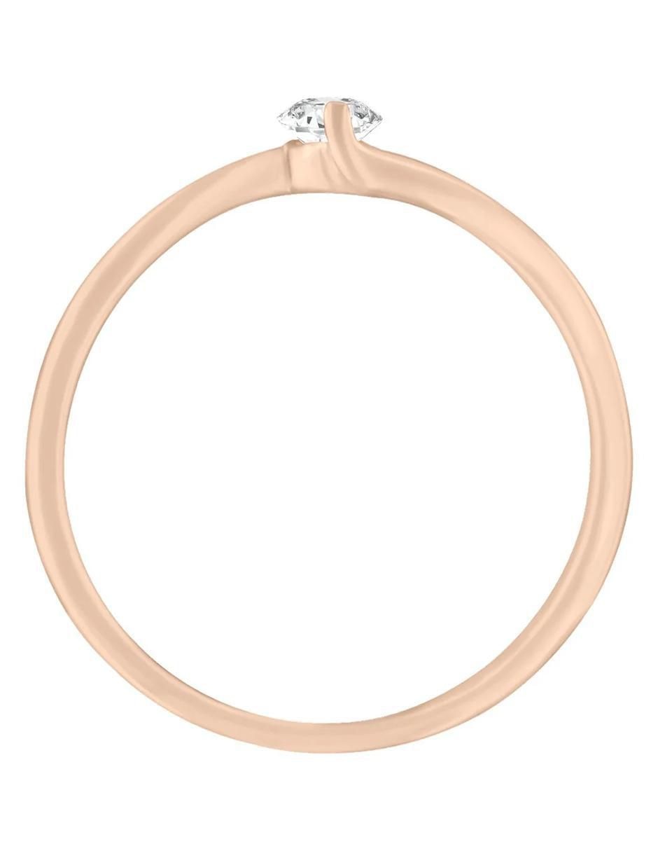 Anillo de compromiso de oro 14 k Elyssa diamante 2