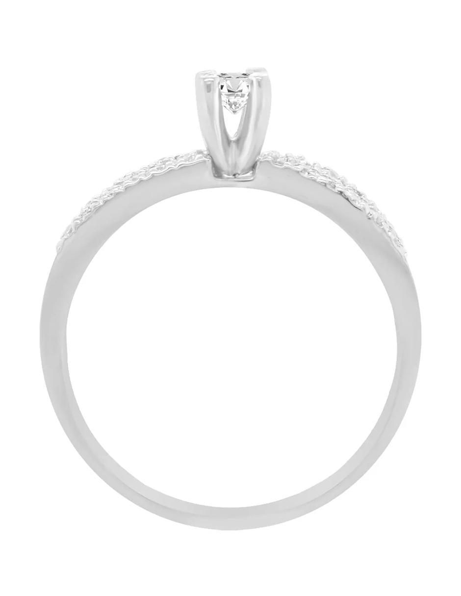 Anillo de compromiso de oro 14 k Belén diamante 2