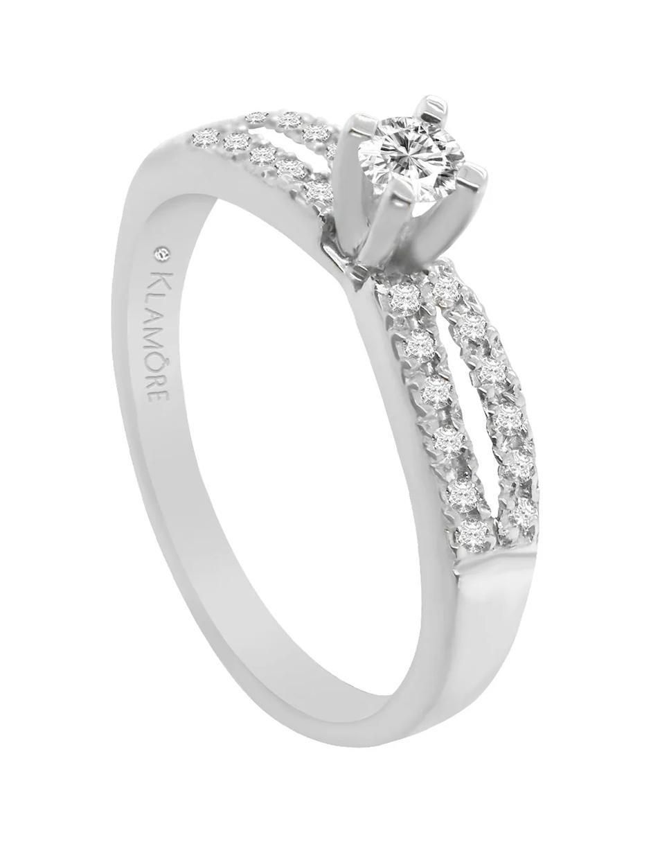 Anillo de compromiso de oro 14 k Belén diamante 3
