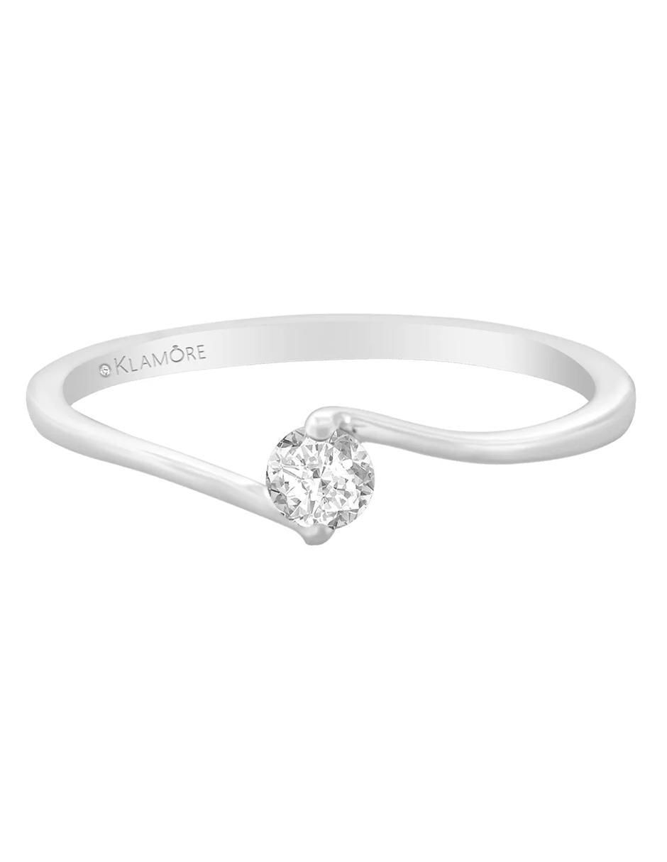 Anillo de compromiso de oro 14 k Elyssa diamante Anillo de compromiso de oro 14 k Elyssa diamante