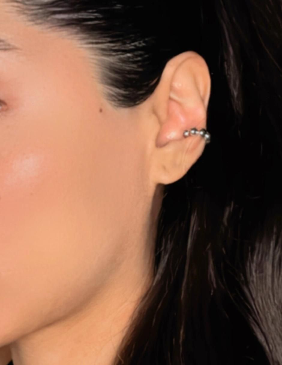 Aretes circulares de plata P 925 con acabado lustre 5