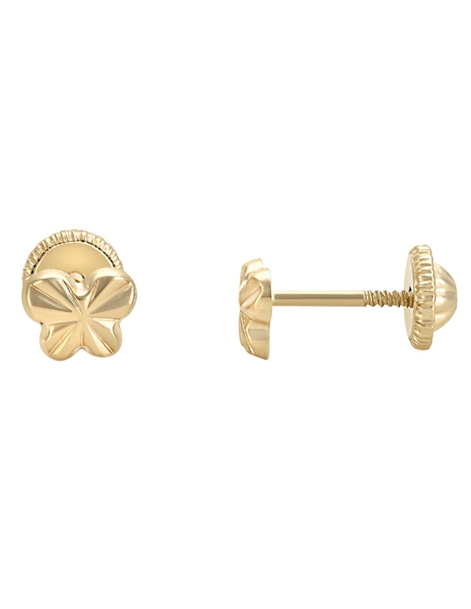 Broqueles de mariposa de oro 2