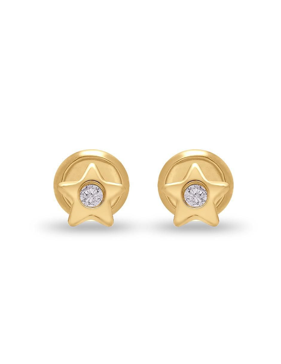 Broqueles de estrella de oro diamante Broqueles de estrella de oro diamante
