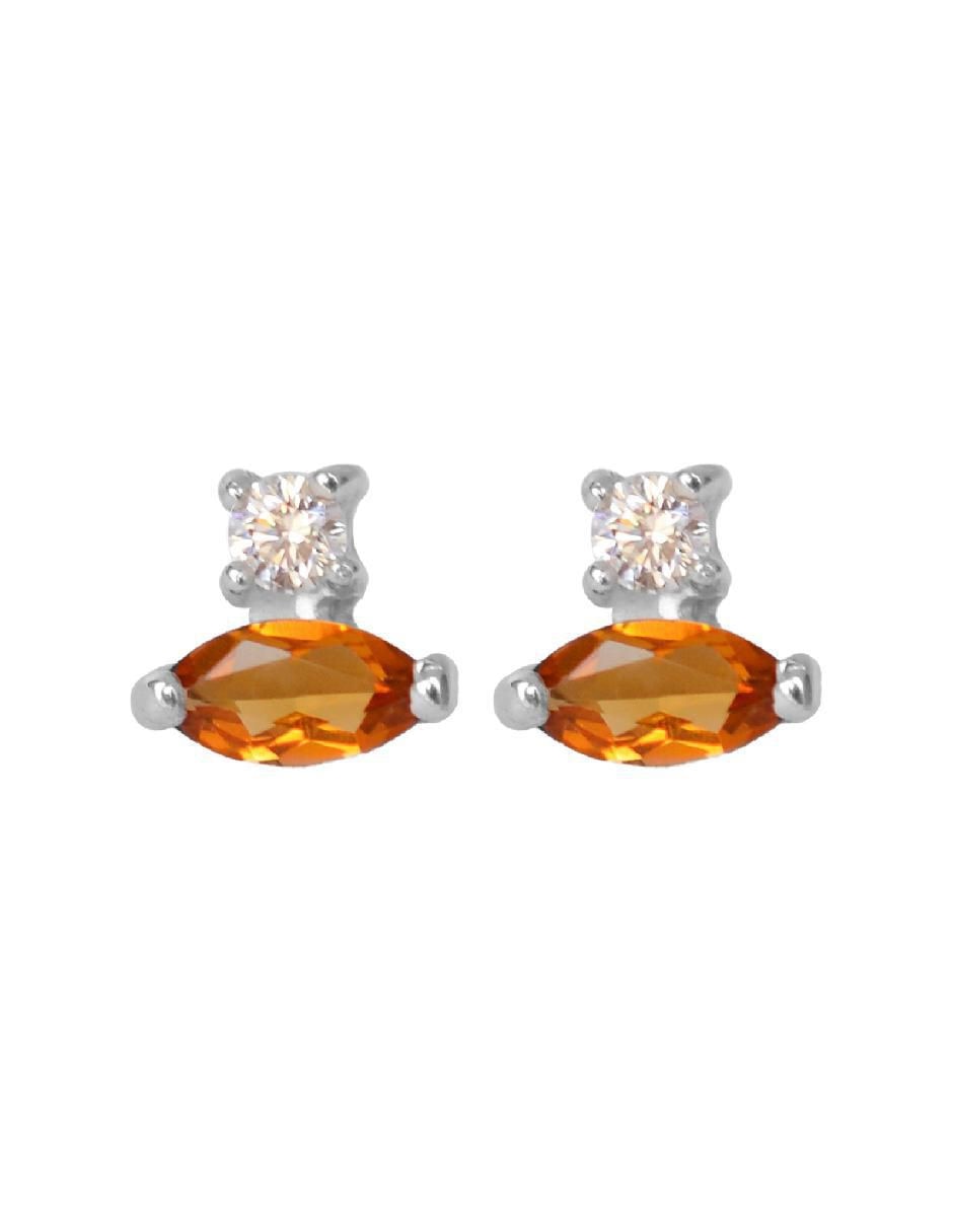 Aretes de rombo Destellos De La Tierra de plata P 925 con acabado plateado cuarzo Aretes de rombo Destellos De La Tierra de plata P 925 con acabado plateado cuarzo