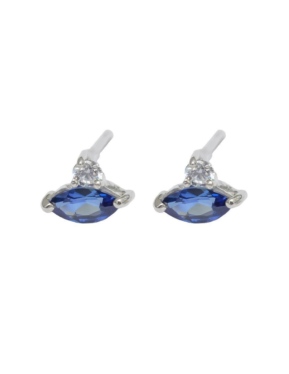 Aretes de rombo Destellos De La Tierra de plata P 925 con acabado plateado espinela Aretes de rombo Destellos De La Tierra de plata P 925 con acabado plateado espinela