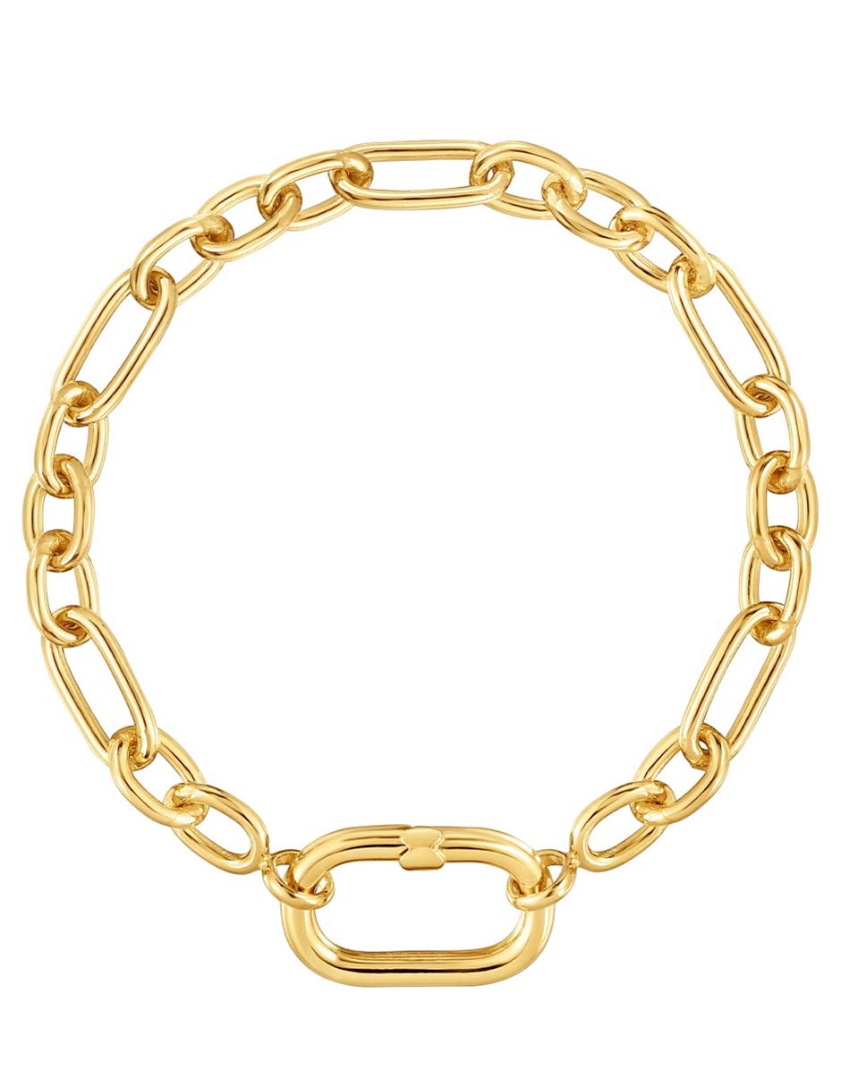 Pulsera de plata P 925 Hold Oval con acabado brillante