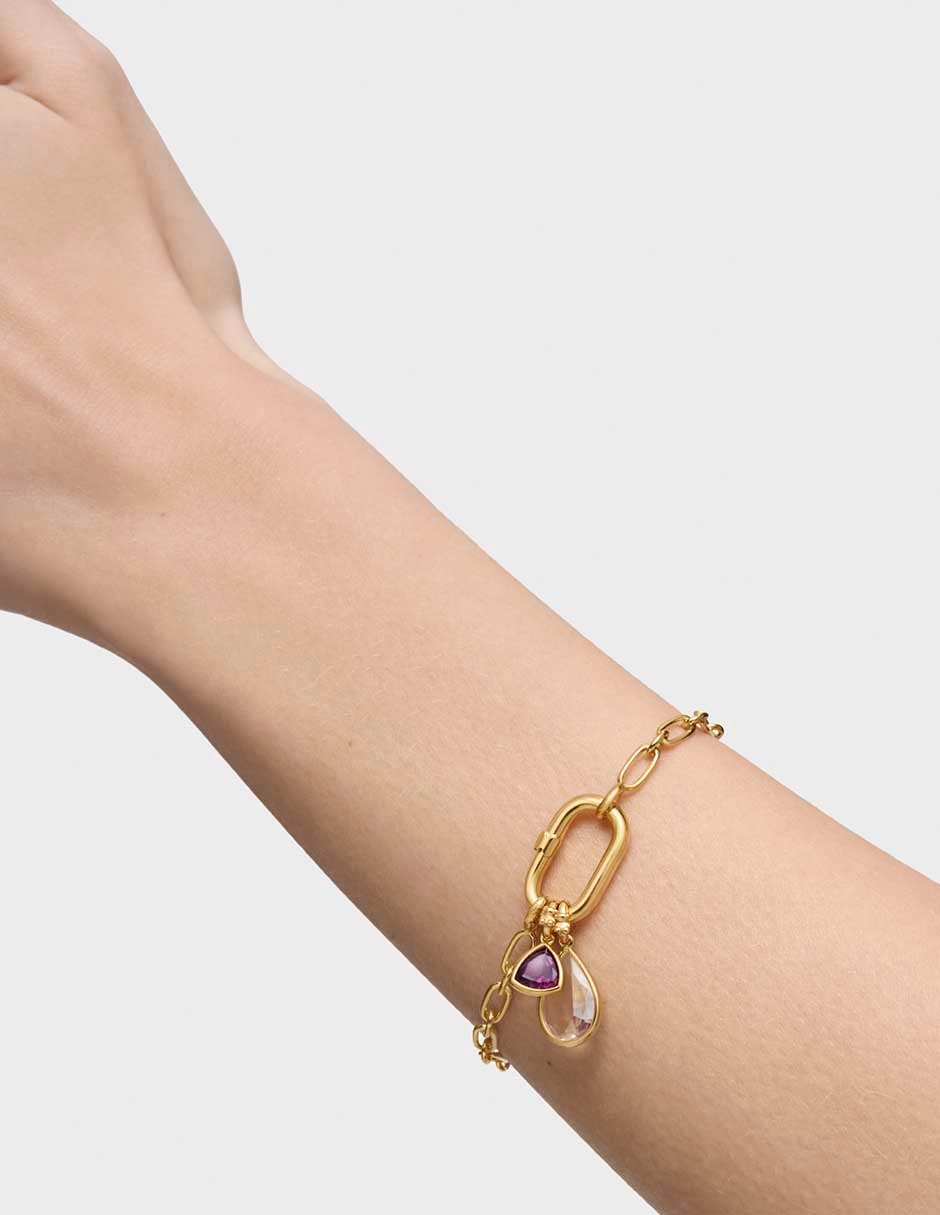 Pulsera de plata P 925 Hold Oval con acabado pulido 6