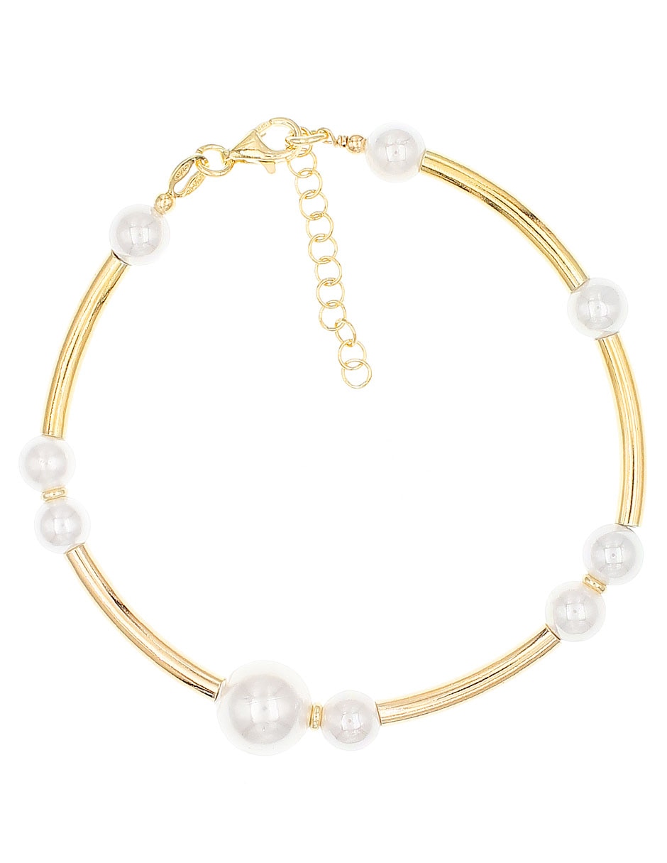 Pulsera de plata P 925 con acabado brillante Pulsera de plata P 925 con acabado brillante
