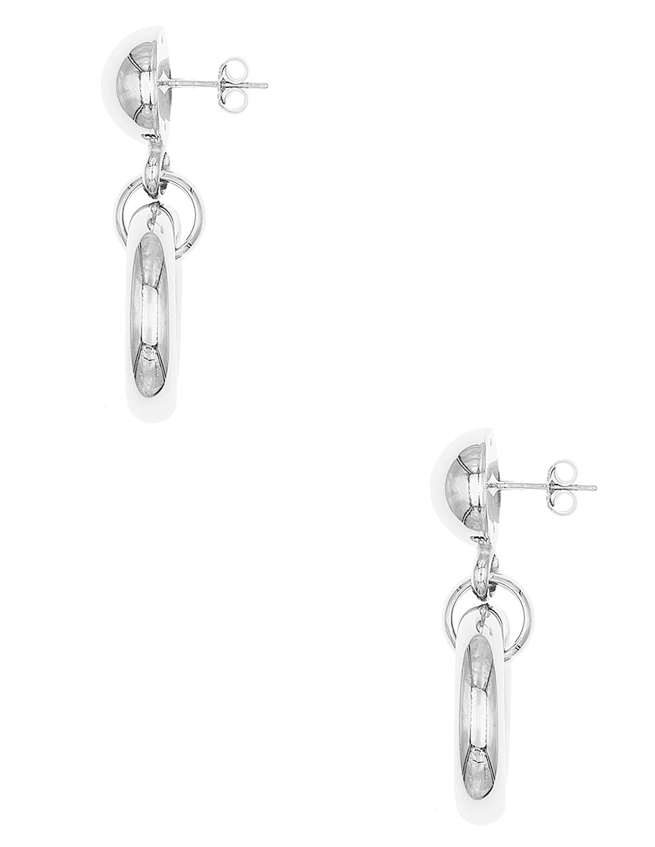 Aretes redondos de plata P 925 2