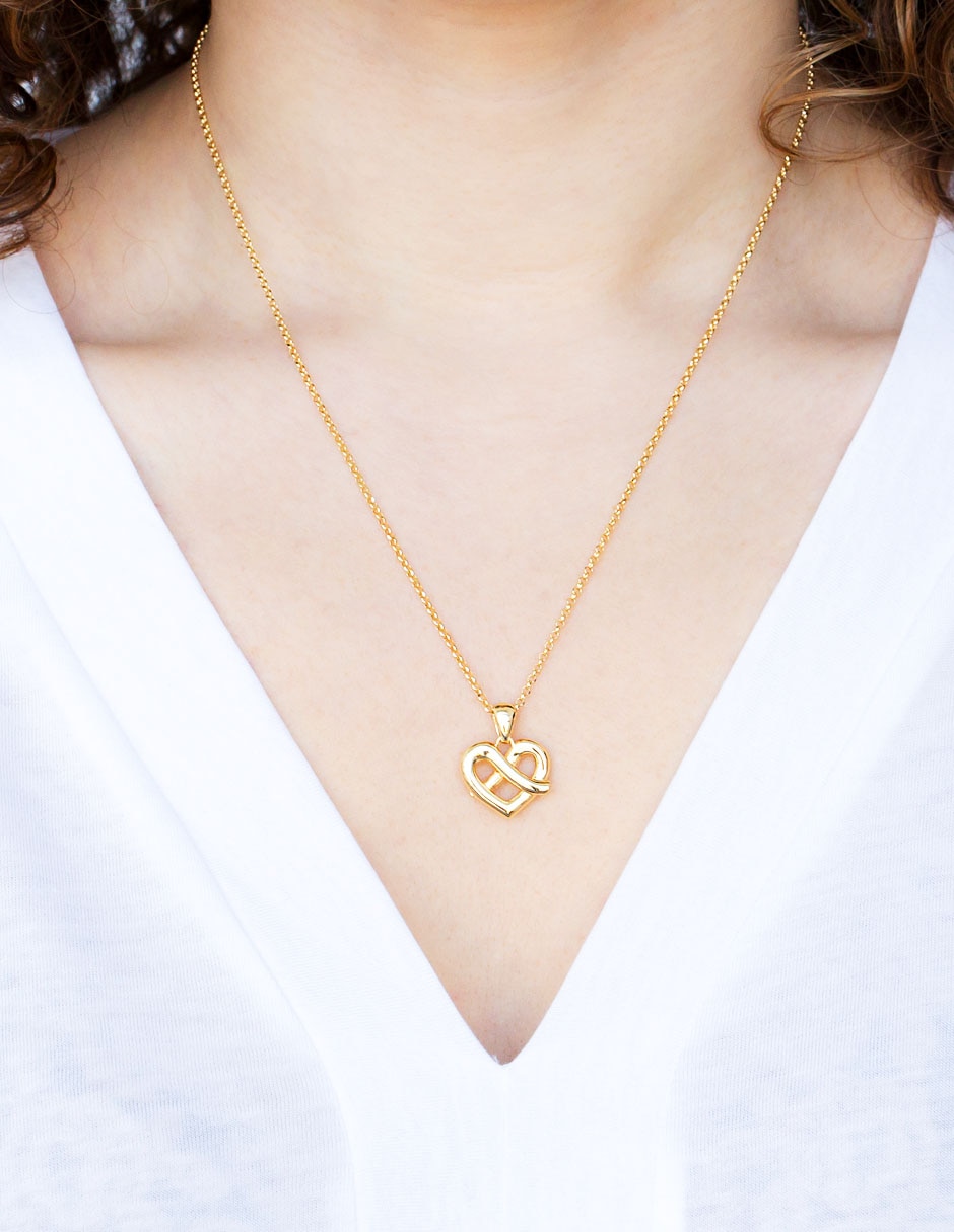 Collar de corazón de plata P 925 3