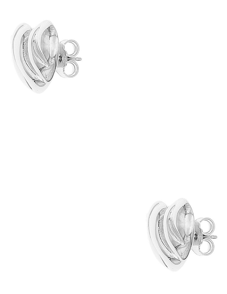 Broqueles de corazón de plata P 925 3