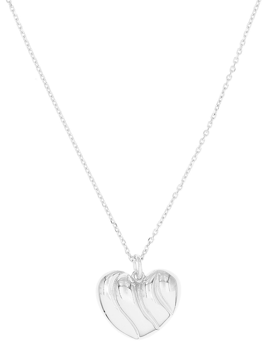 Collar de corazón de plata P 925