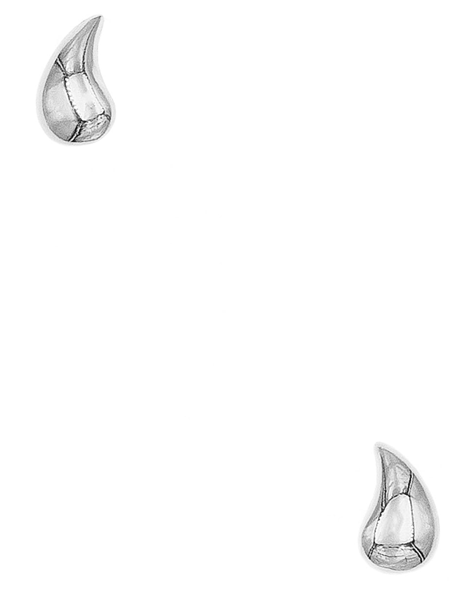 Broqueles de gota de plata P 925 con acabado brillante Broqueles de gota de plata P 925 con acabado brillante