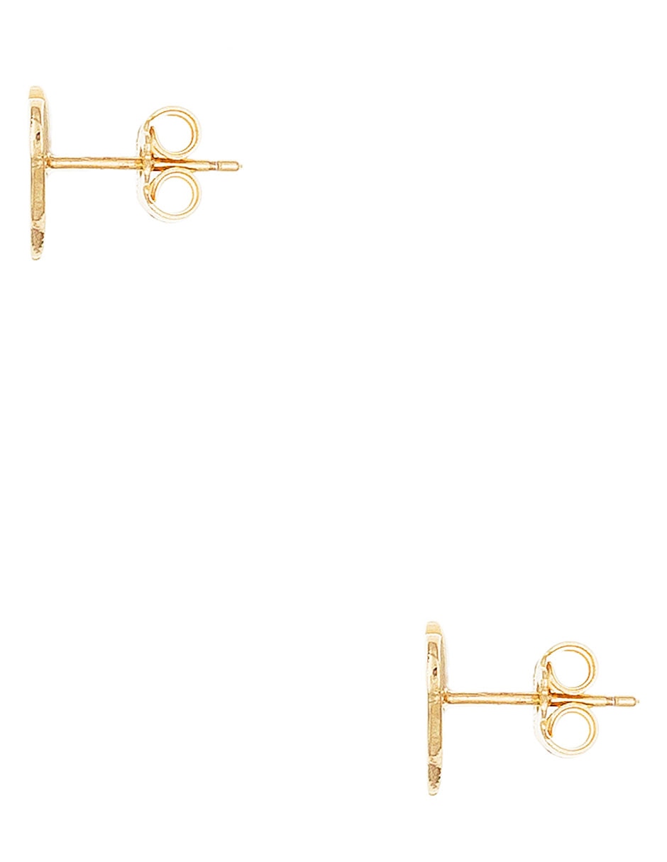 Aretes de corazón de plata P 925 con acabado brillante 2