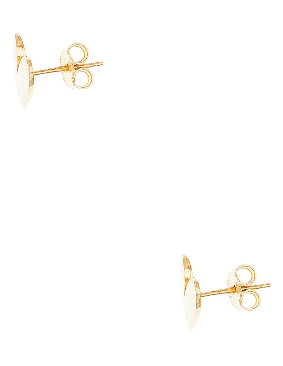 Aretes de corazón de plata P 925 con acabado brillante 3
