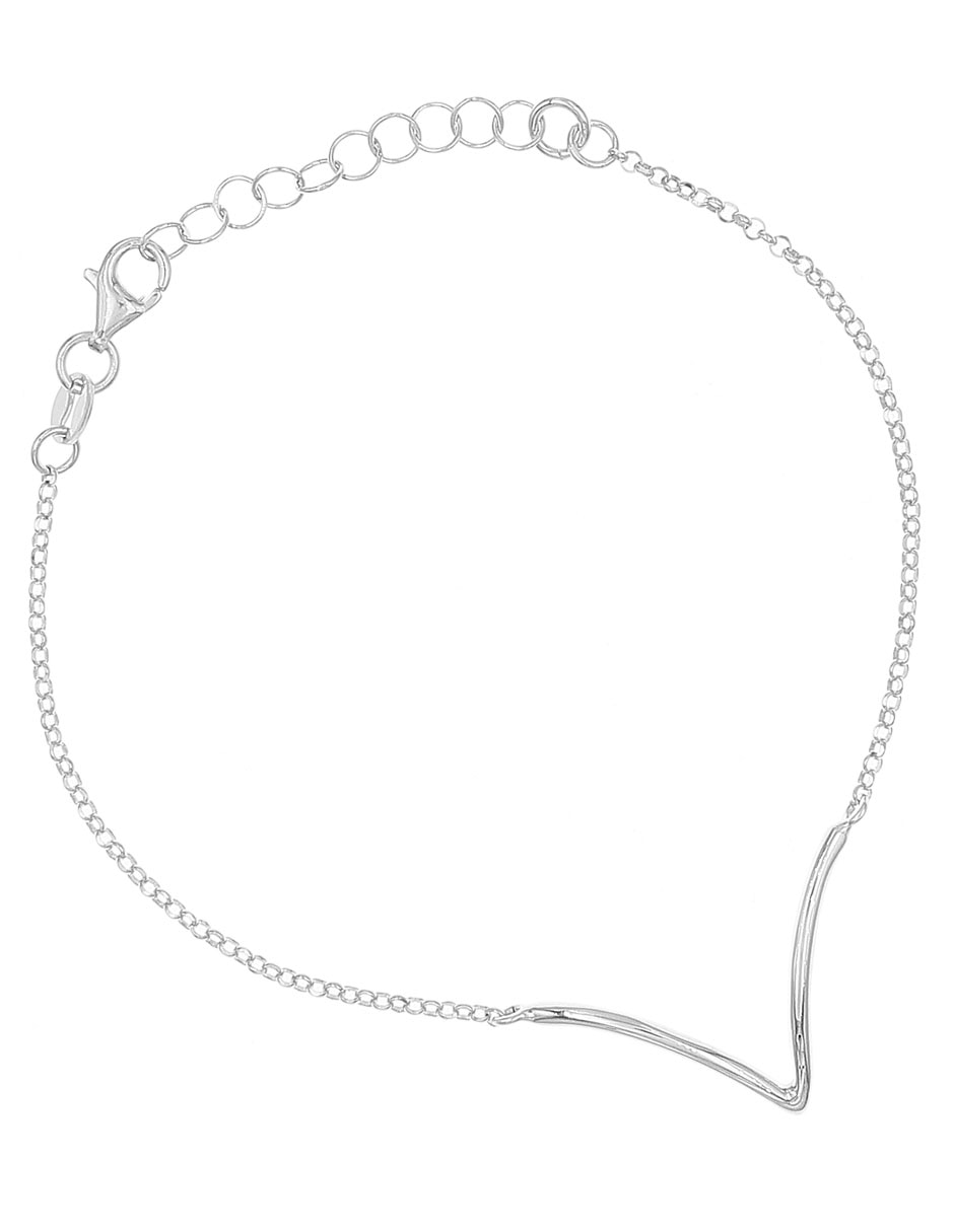 Pulsera de plata P 925 con acabado pulido
