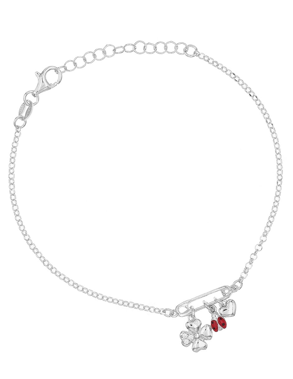Pulsera de plata con circonita p 925
