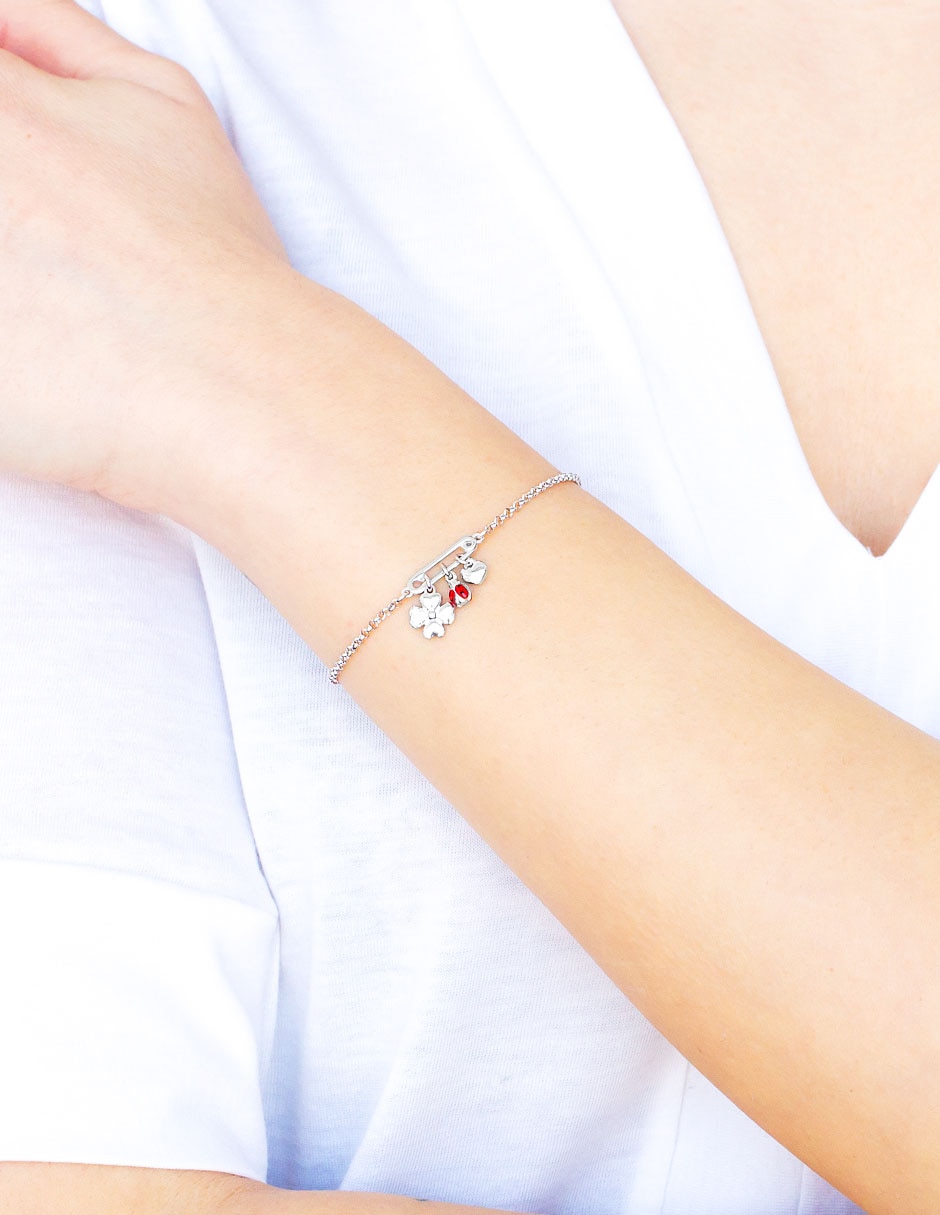 Pulsera de plata con circonita p 925 3
