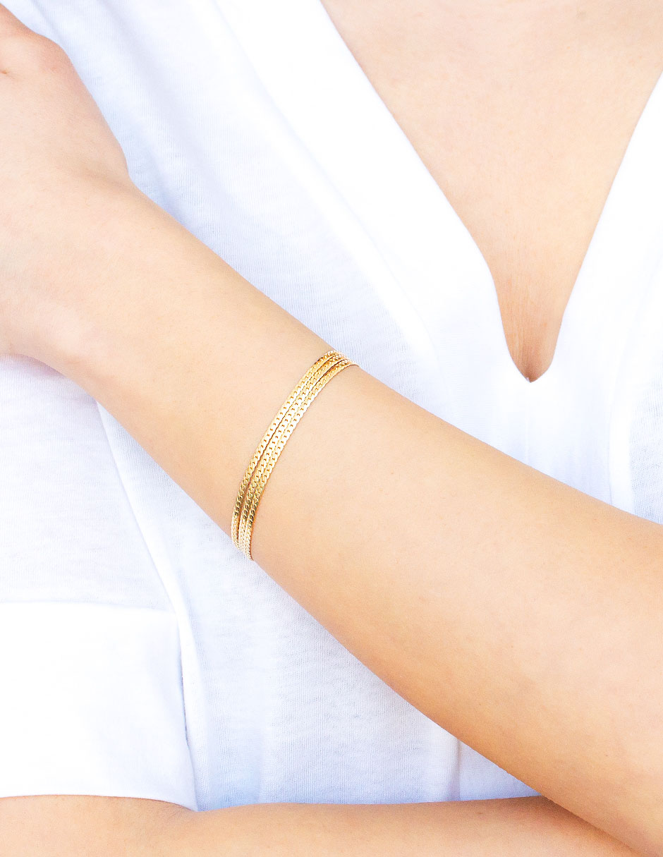Pulsera de plata P 925 con acabado brillante 3