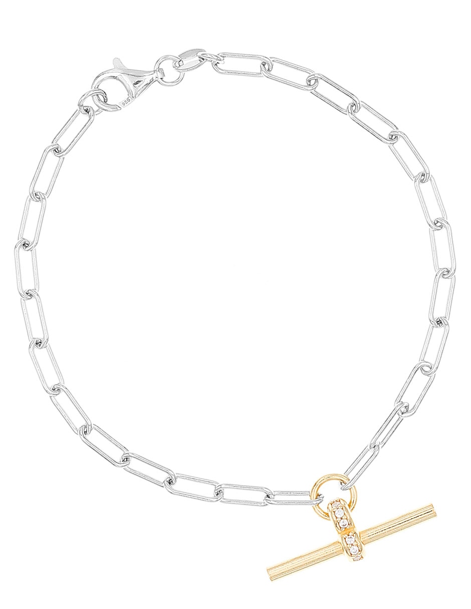 Pulsera de plata P 925 con acabado brillante