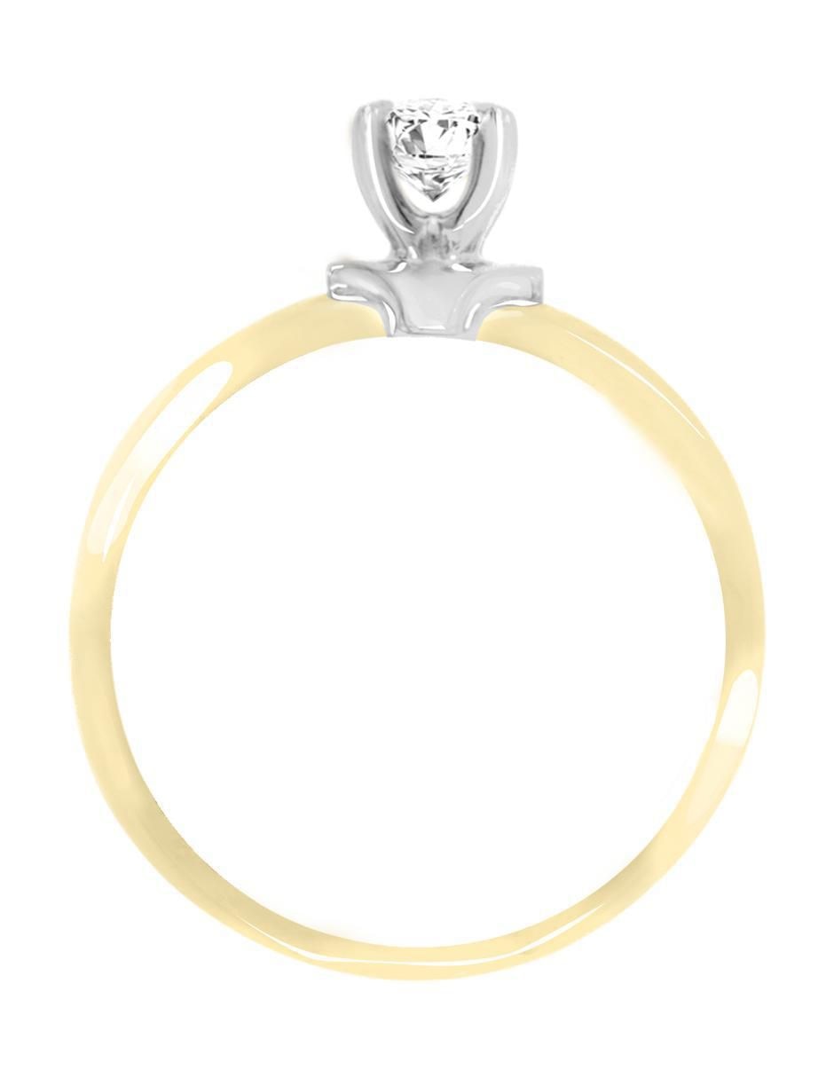 Anillo de compromiso "de" oro 14 k klamore elisea diamante