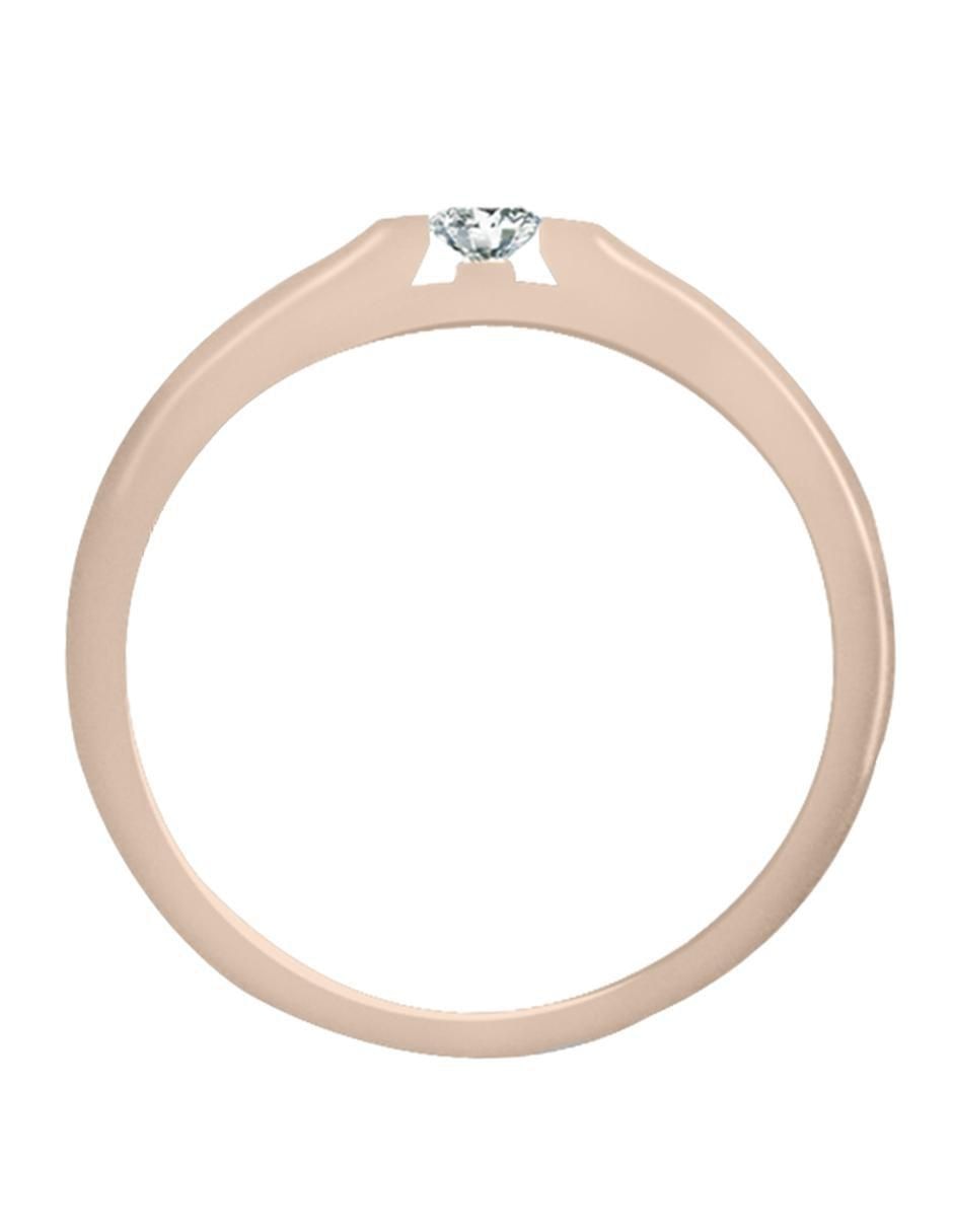 Anillo de compromiso de oro 14 k Carlie diamante 2