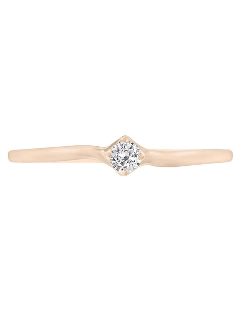 Anillo de compromiso de oro 14 k Della diamante Anillo de compromiso de oro 14 k Della diamante