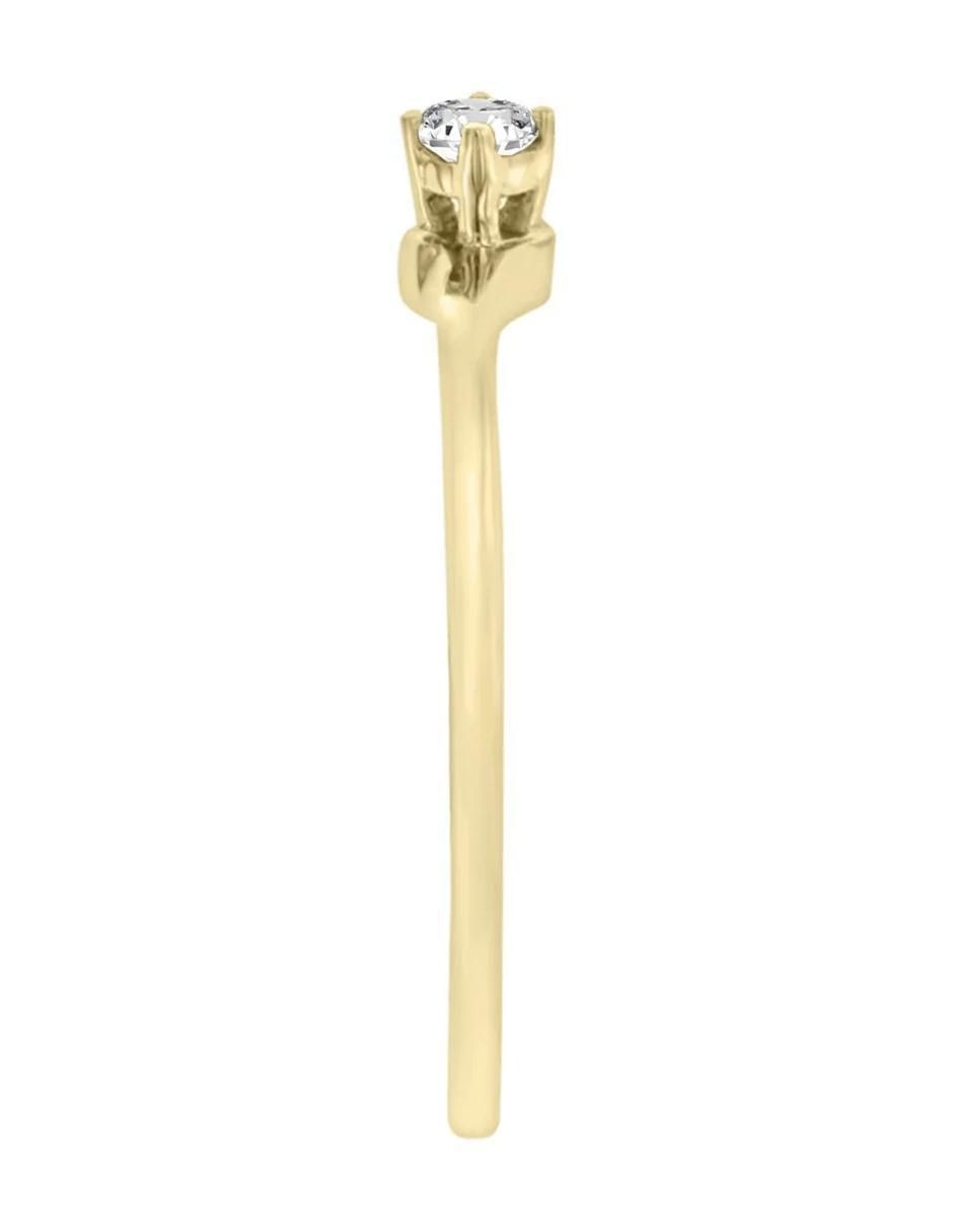 Anillo de compromiso "de" oro 14 k klamore della diamante