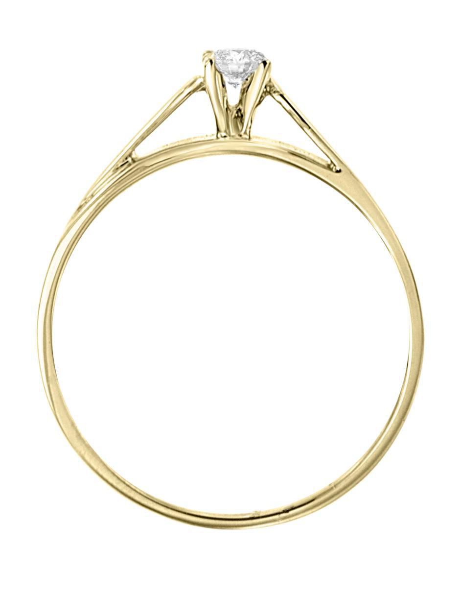 Anillo de compromiso de oro 14 k Kamill diamante 2